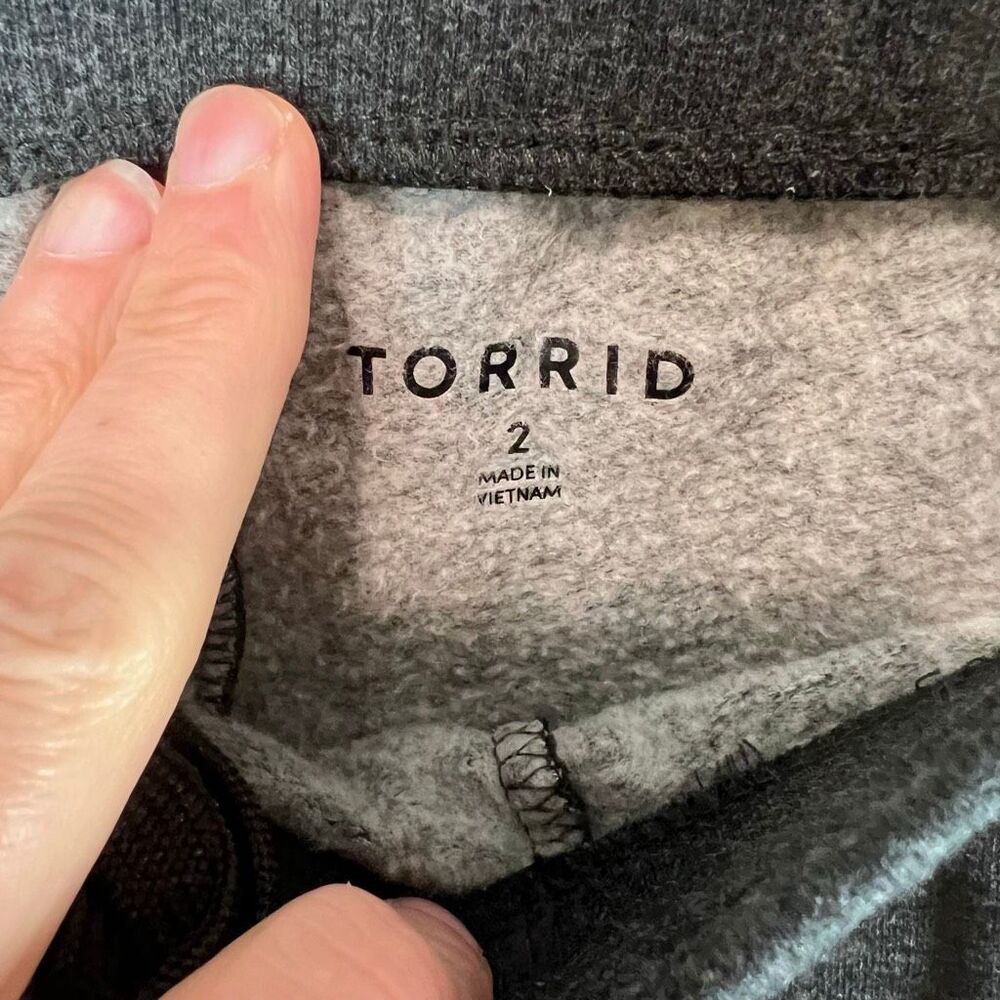 Torrid Colorblock Jogger Sweatpants Size 2 2X Plus Size Fleece Lounge Athletic C - Picture 4 of 8